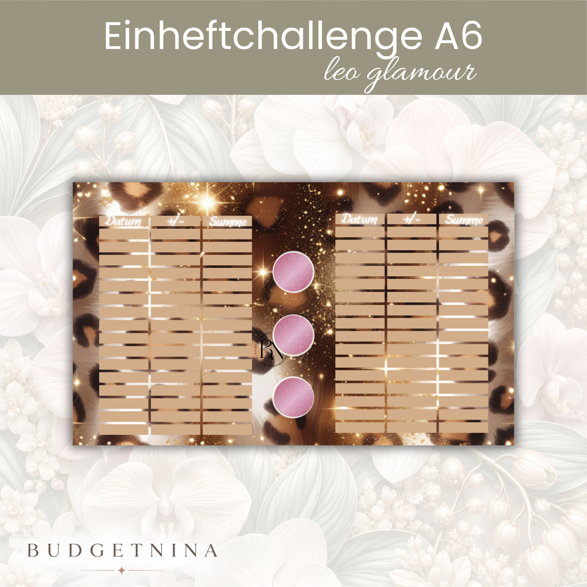 Leo Glamour - Einheftchallenge A6 B -Ware