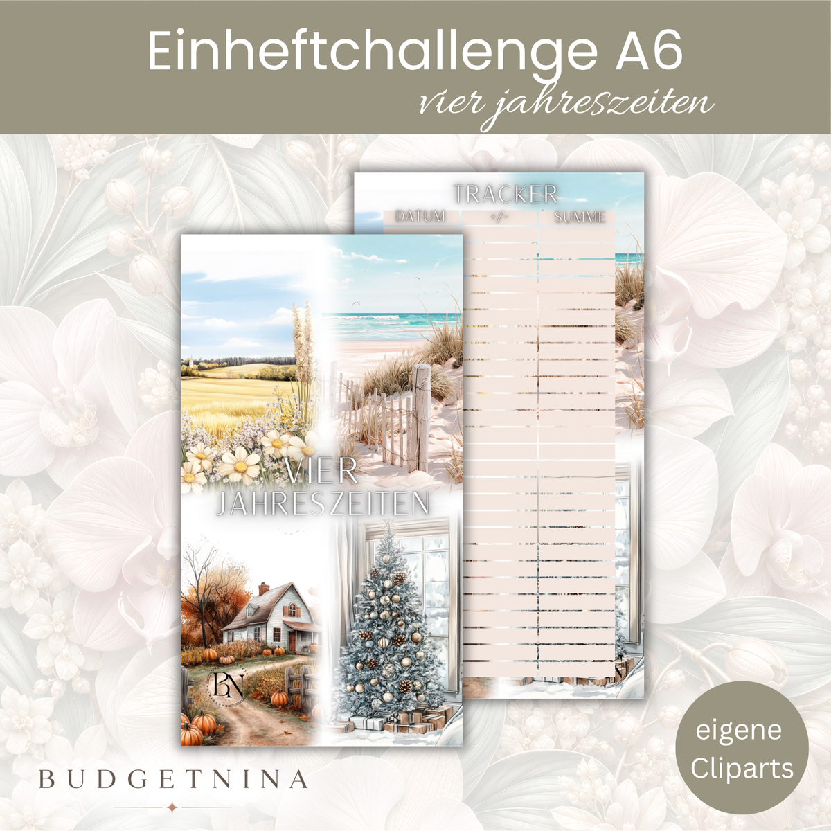Vier Jahreszeiten Einheftchallenge inkl. Dashboard