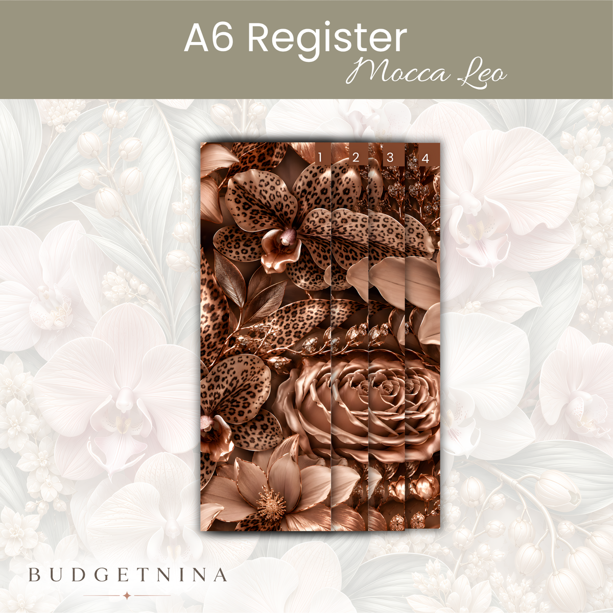 Mocca Leo – 4er Register Set A6