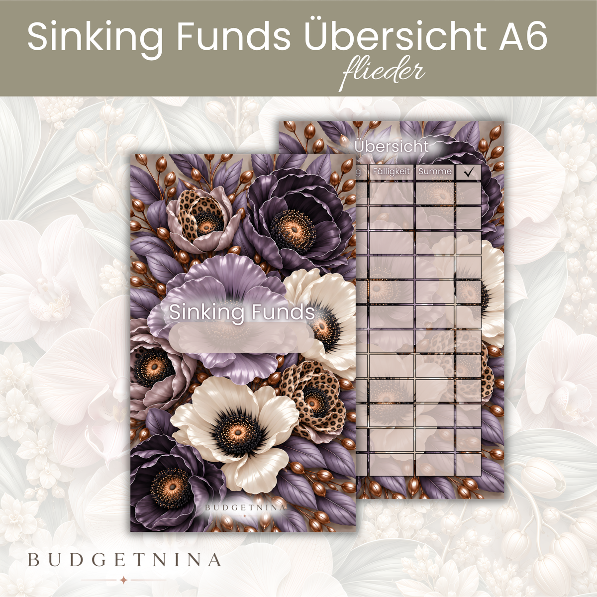 Sinking Funds Tracker A6
