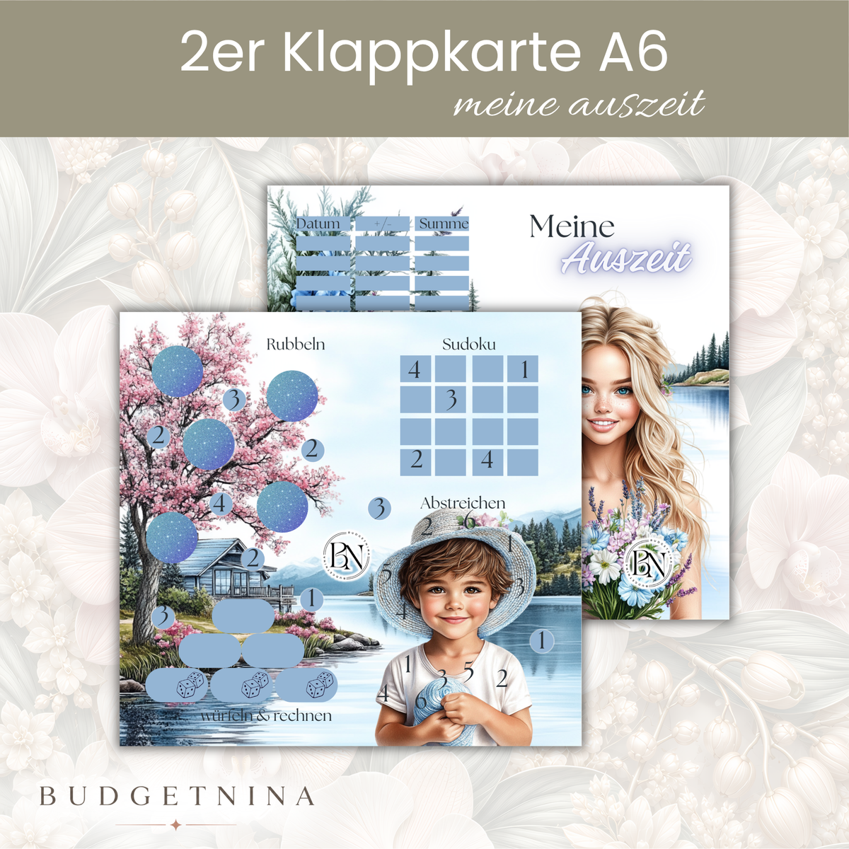 Meine Auszeit - 2er Klappkarte