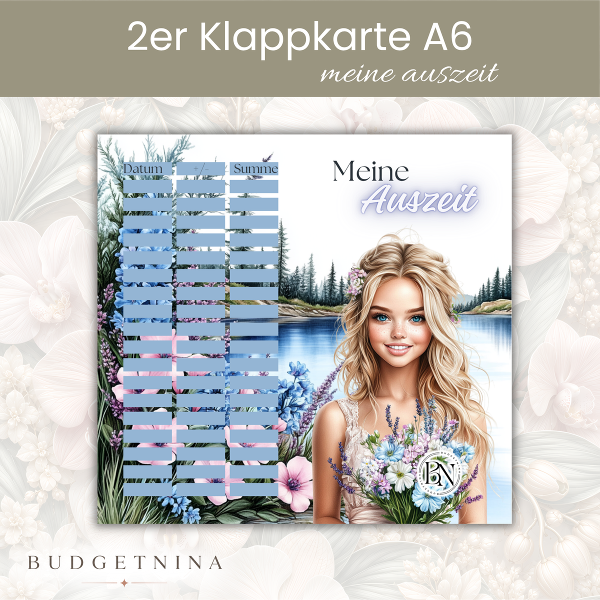 Meine Auszeit - 2er Klappkarte