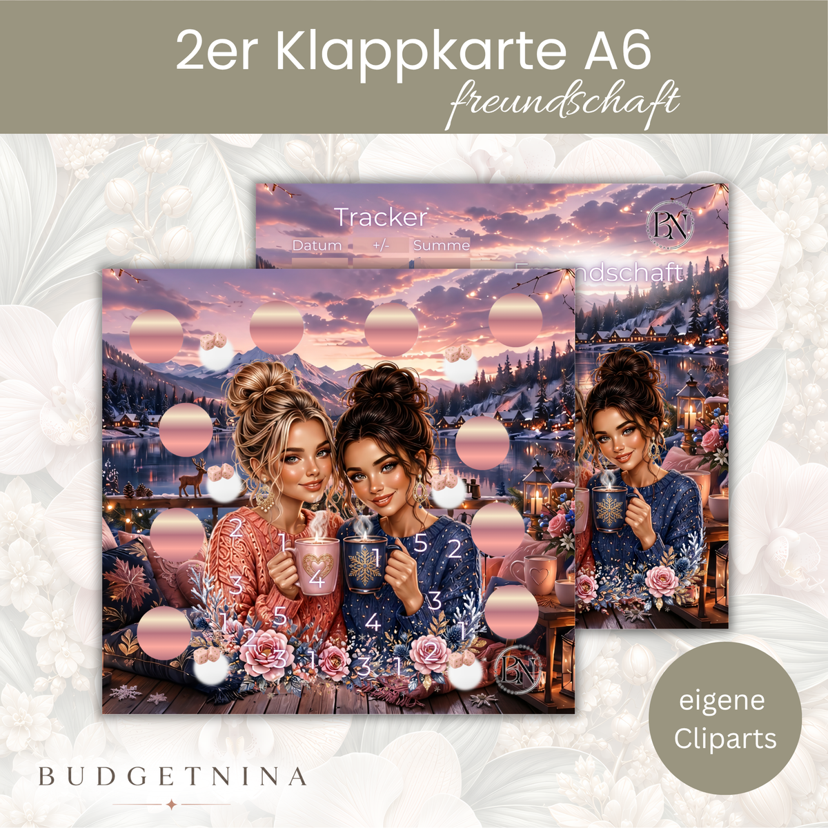 Freundschaft - 2er Klappkarte