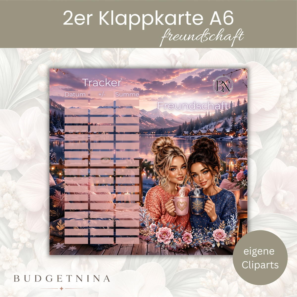 Freundschaft - 2er Klappkarte