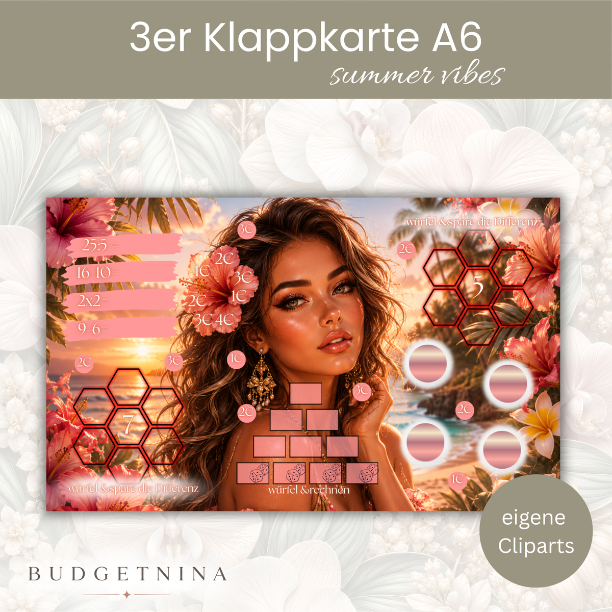 Summer Vibes - 3er Klappkarte