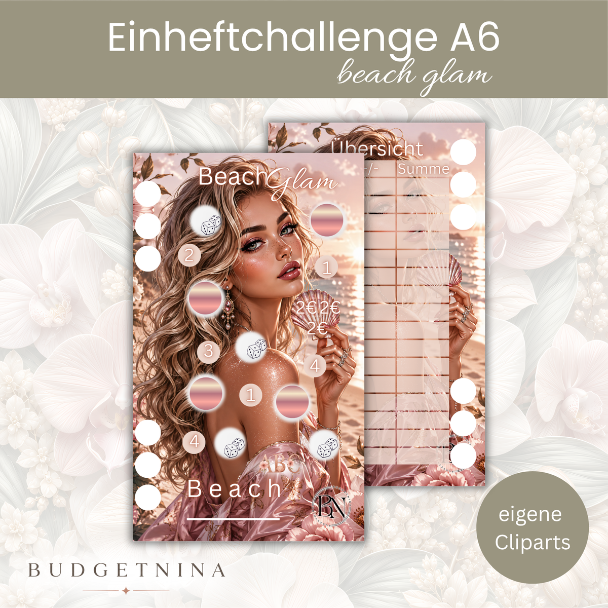 Beach Glam - A6 Einheftchallenge