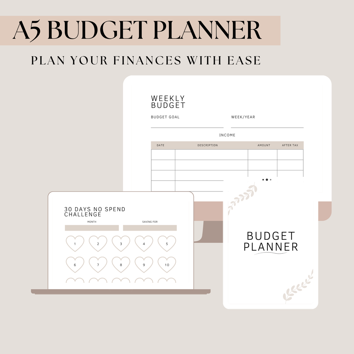 A5 cozy Budget Planner