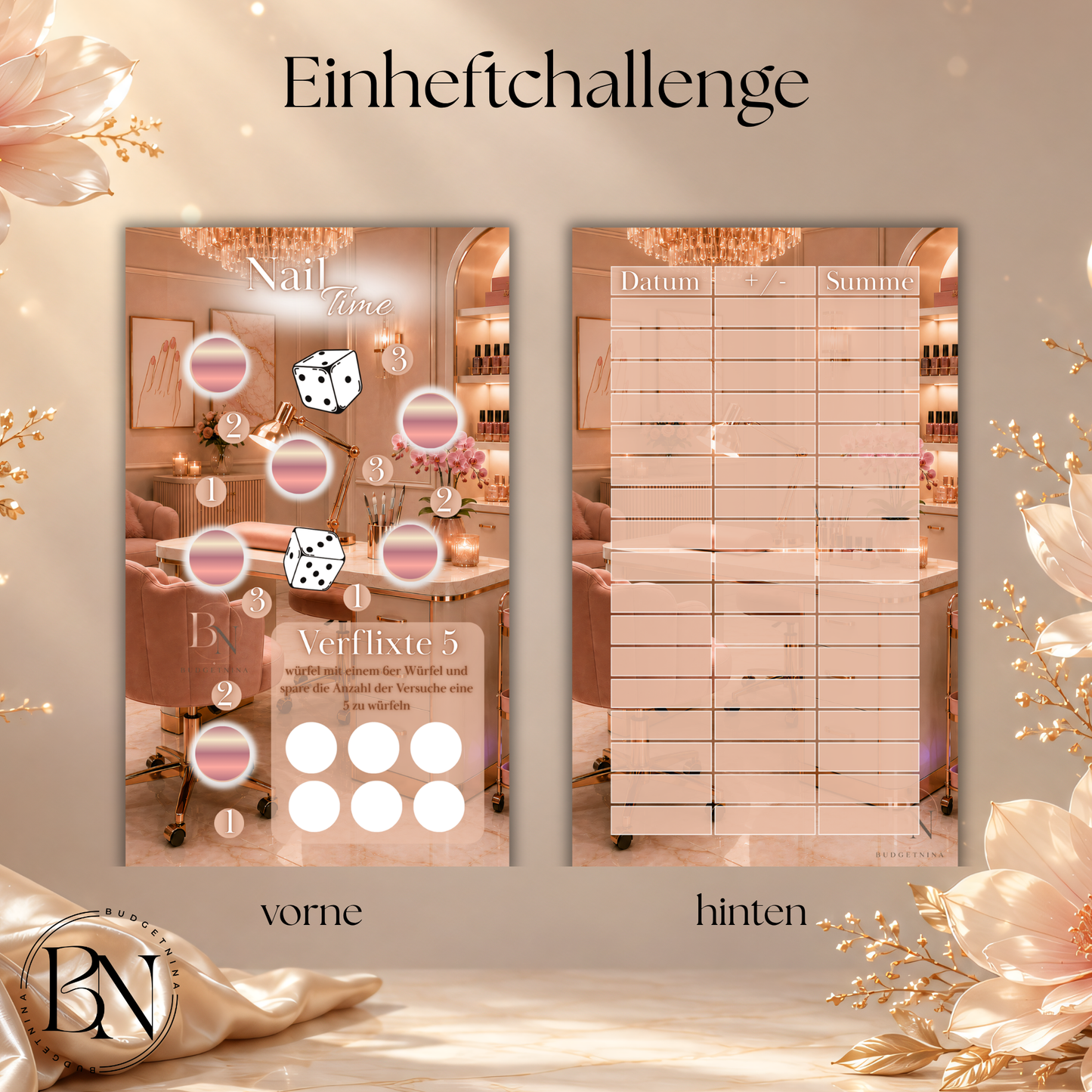 Einheftchallenge "Nail Time" – Kompakte Beauty Sparchallenge