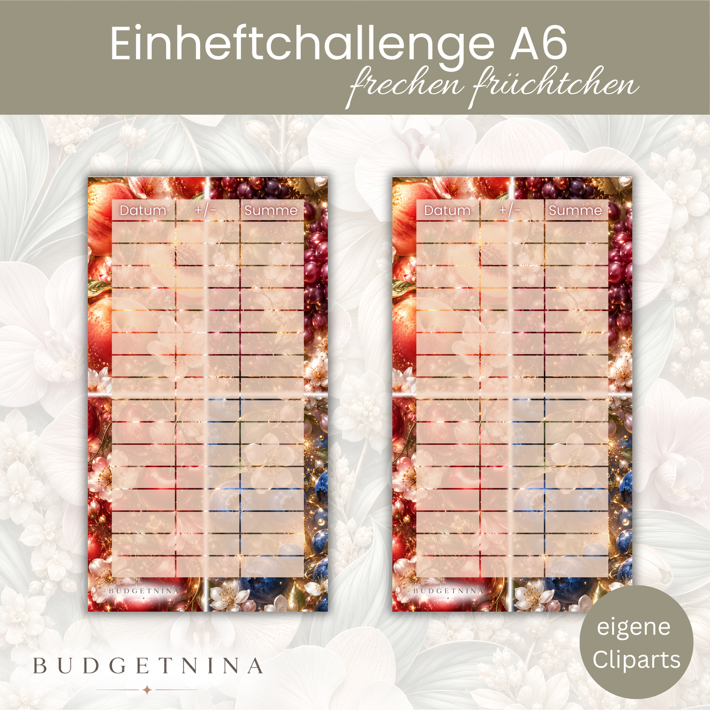 Freche Früchtchen - Einheftchallenge