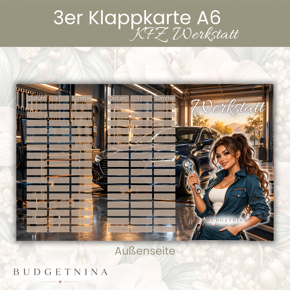 Werkstatt - 3er Klappkarte