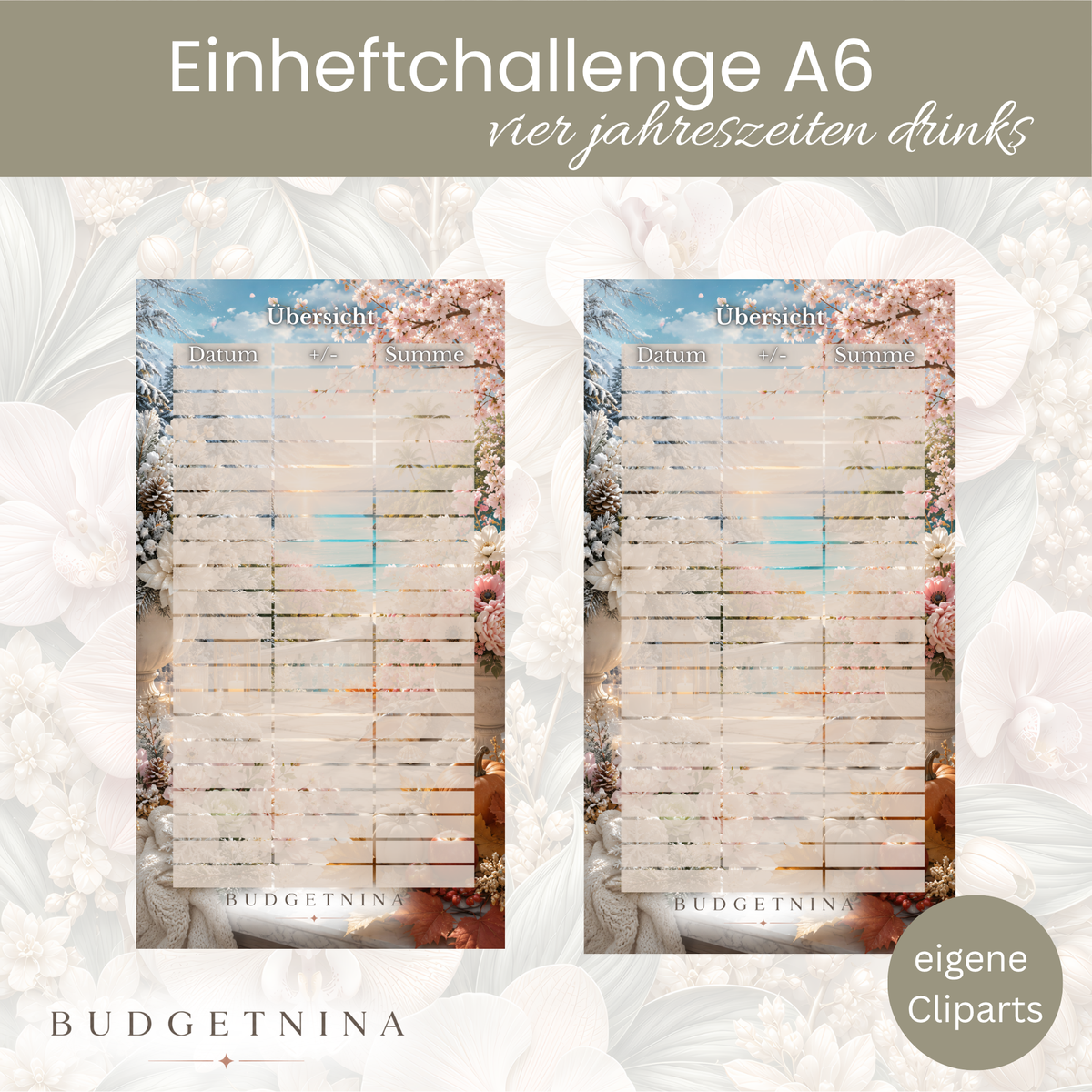 Einheftchallenge-Set „Vier Jahreszeiten Drinks“