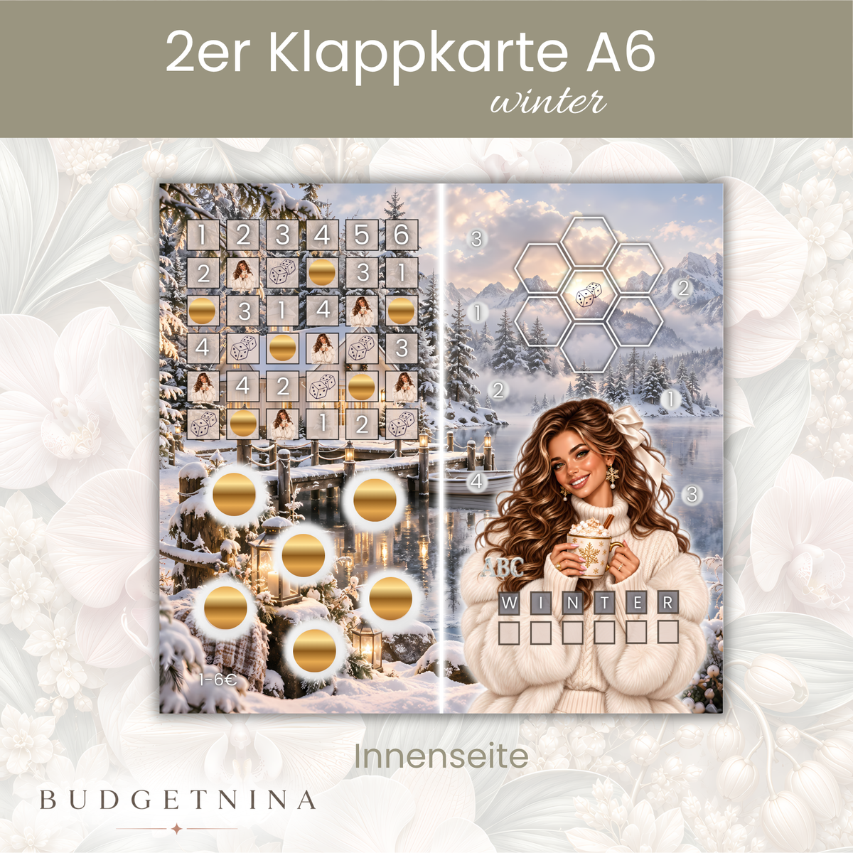 2er Klappkarte - winter