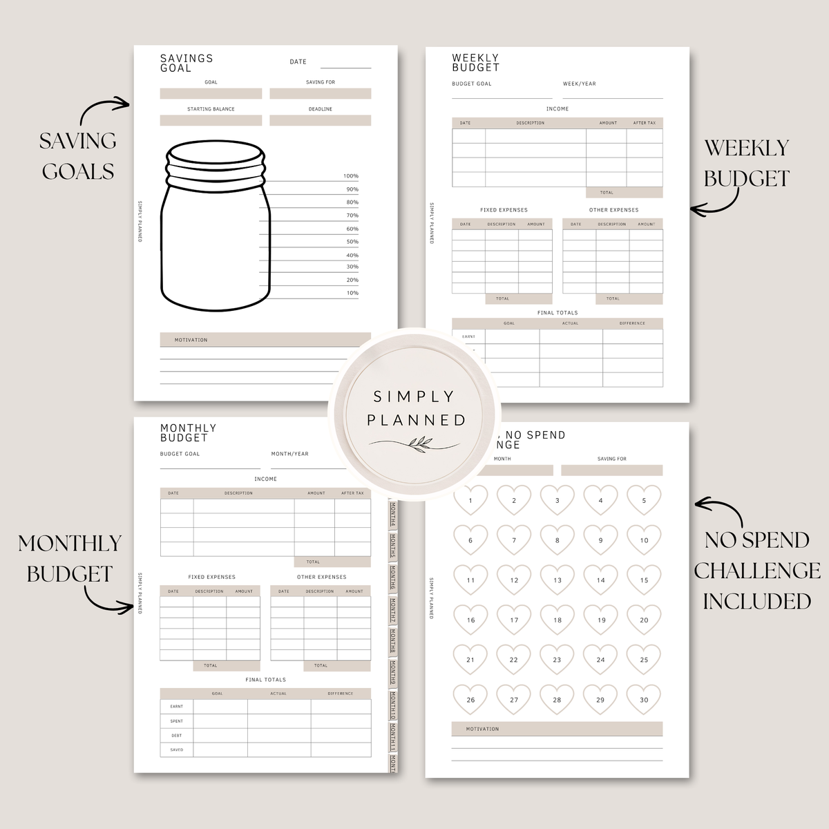 A5 cozy Budget Planner