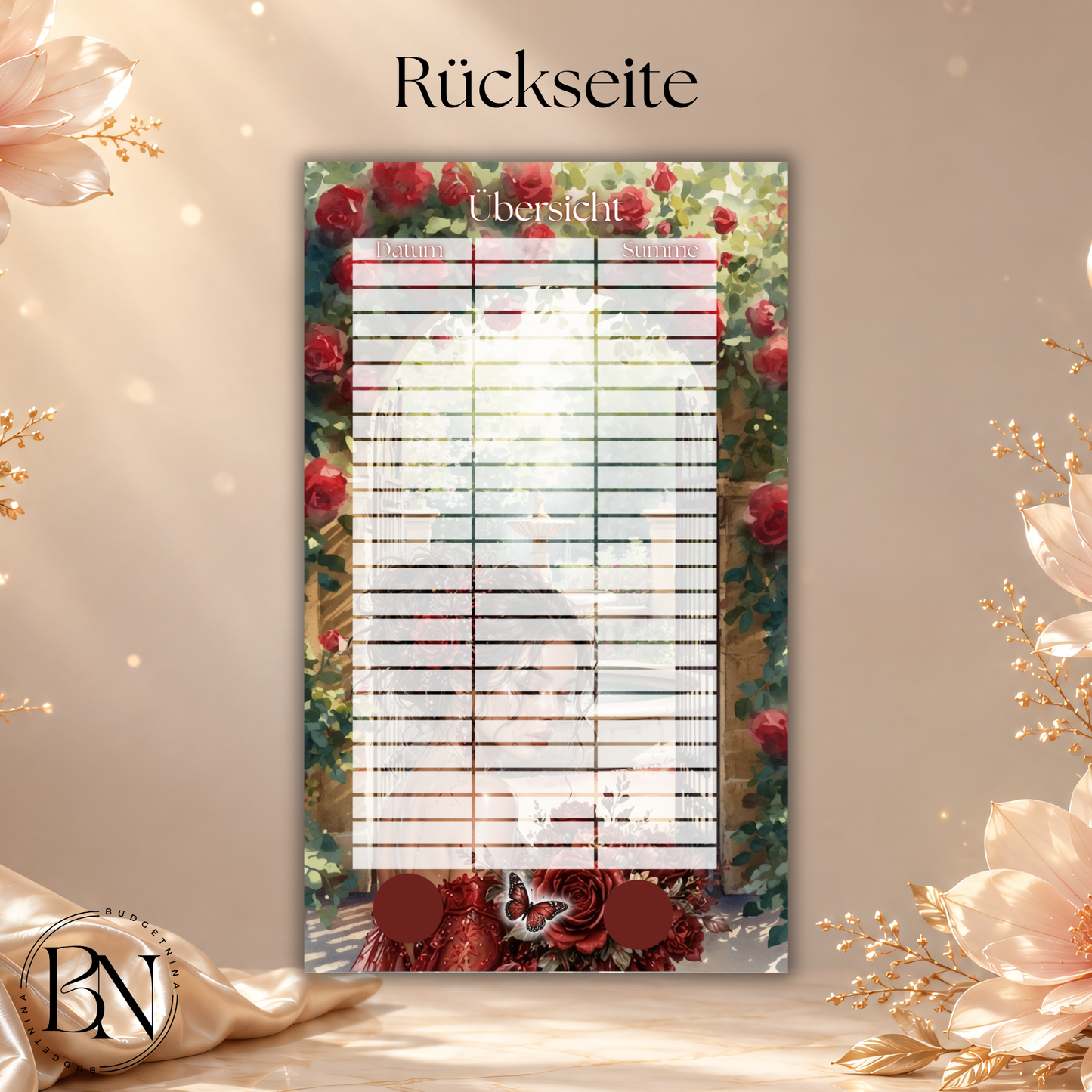 Roter Garten - A6 Einheftchallenge