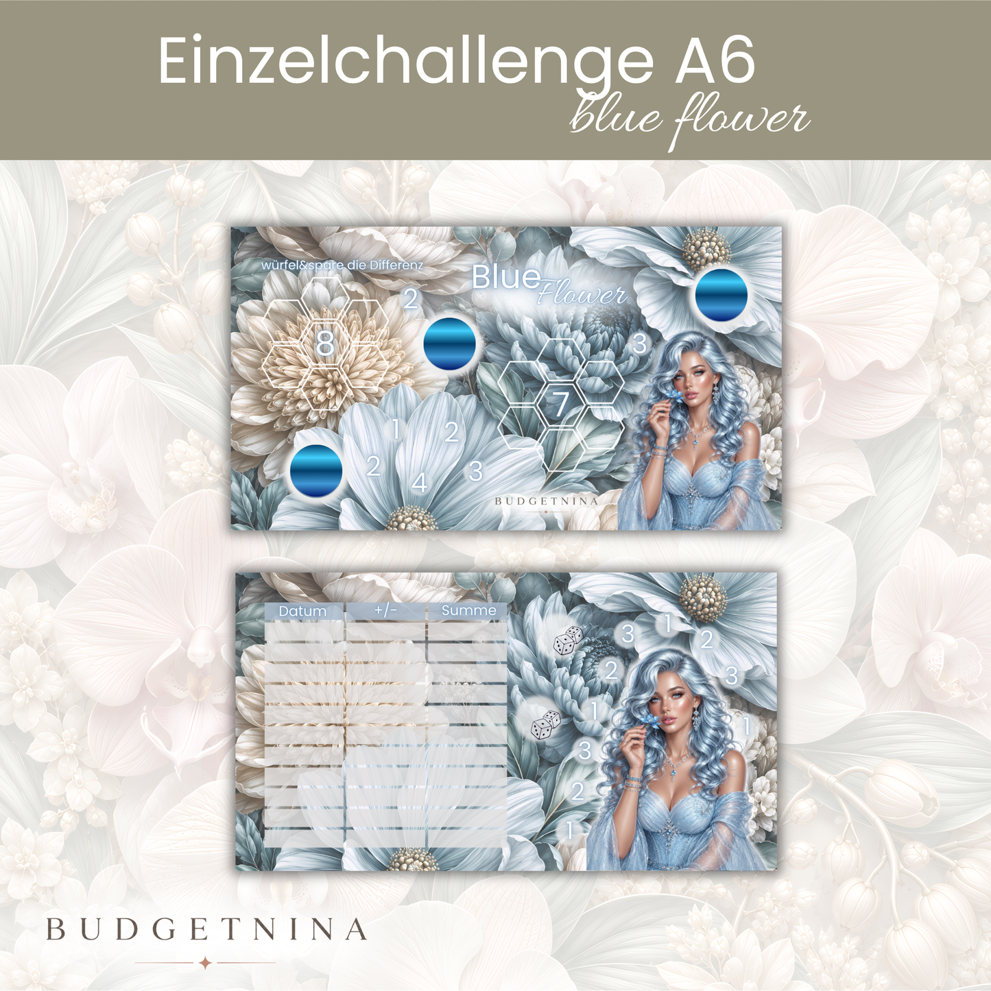 Blue Flower - Einzelchallange A6