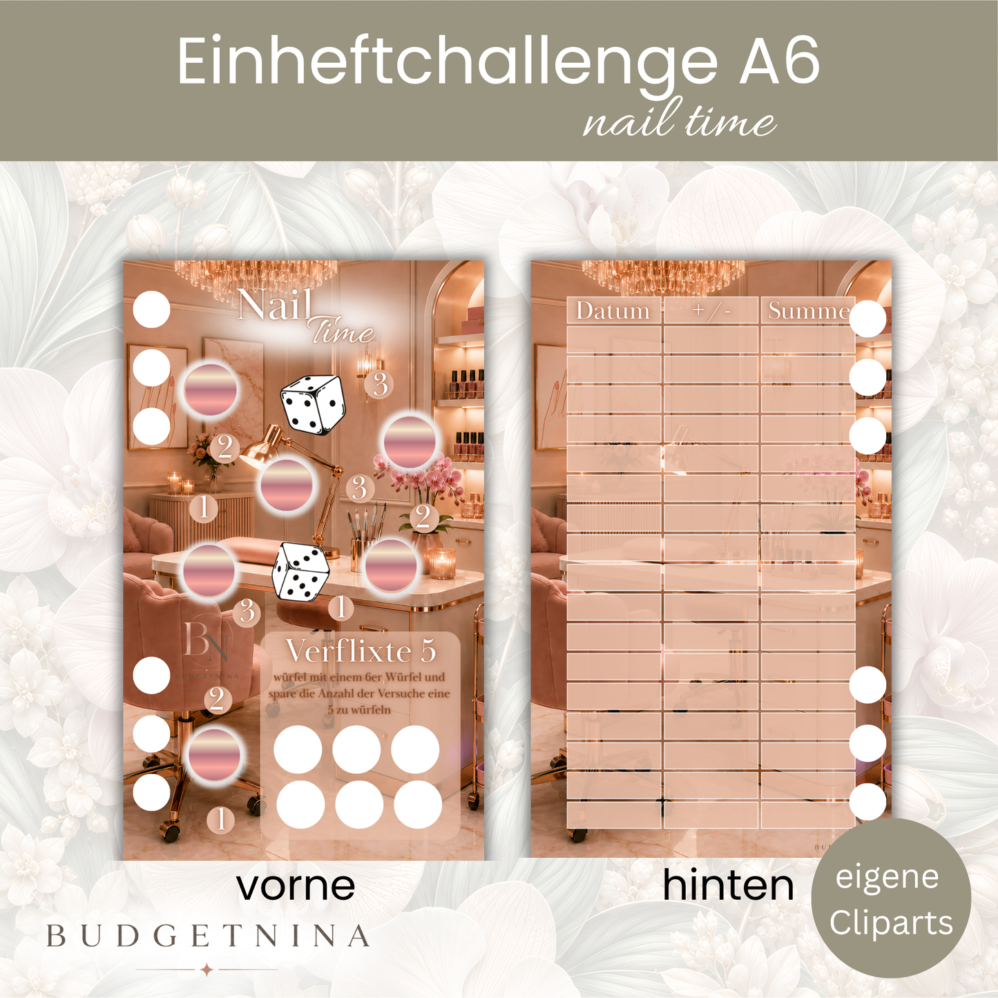 Einheftchallenge "Nail Time" – Kompakte Beauty Sparchallenge