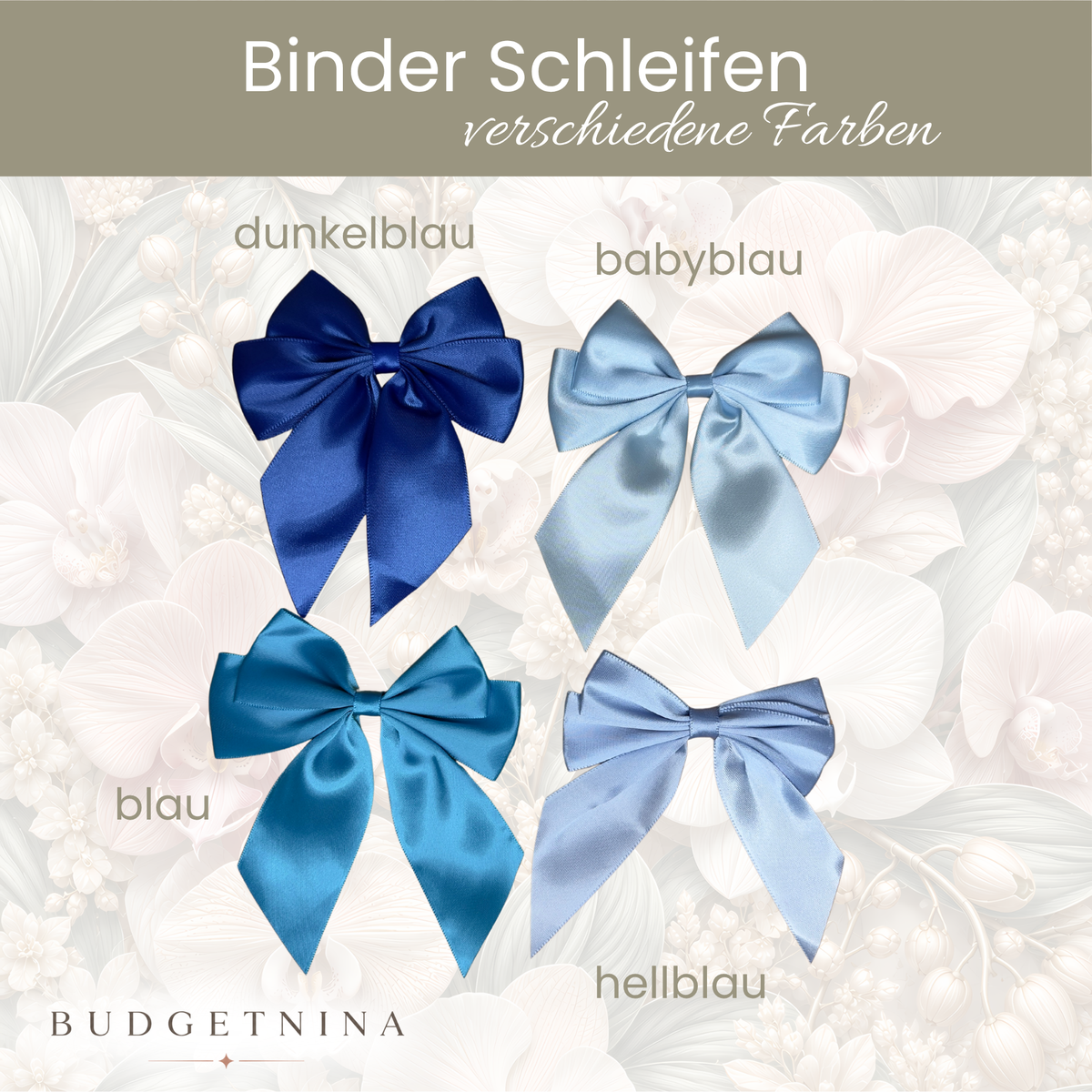 Binder Schleifen - mit großer Büroklammer
