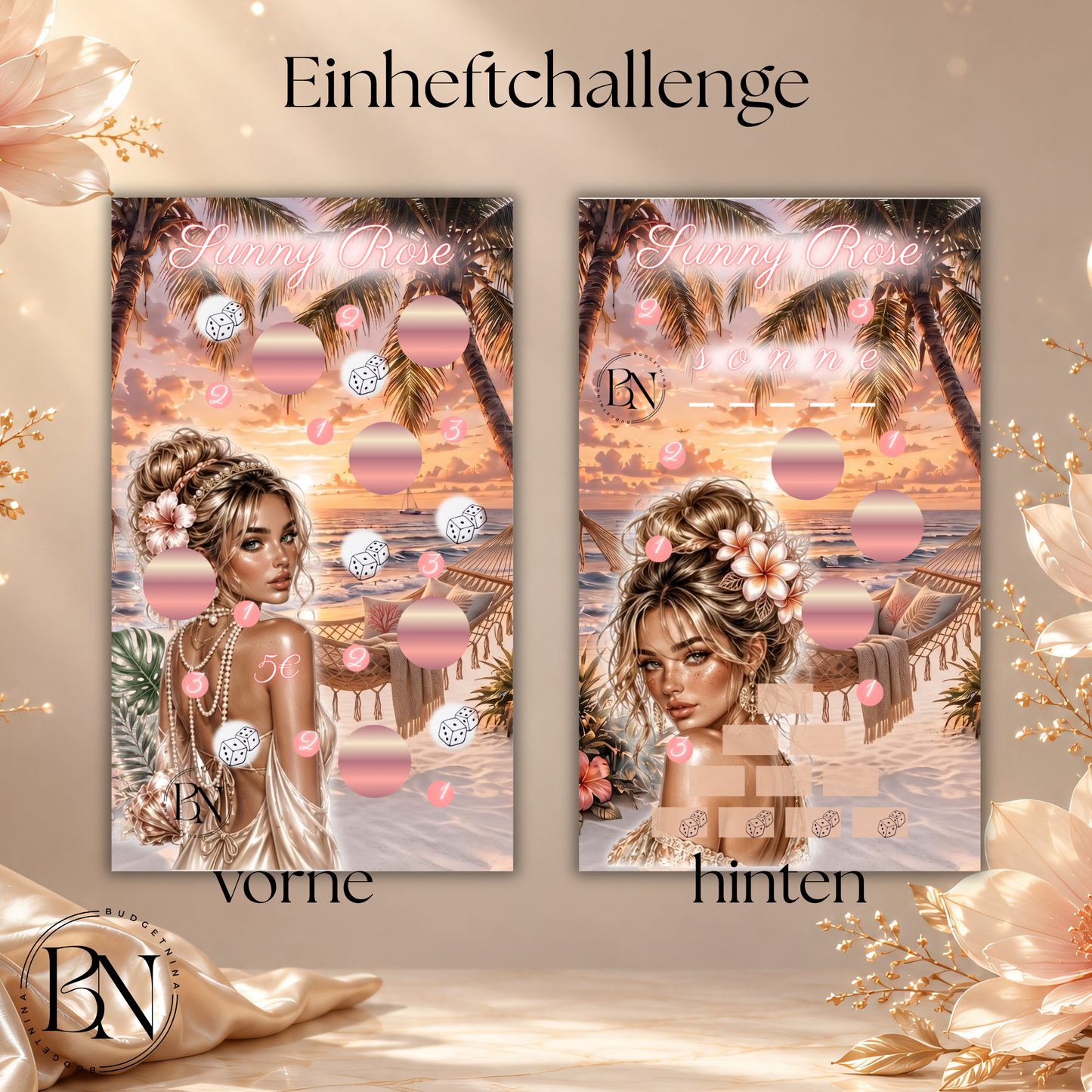 Sunny Rose Einheftchallenge