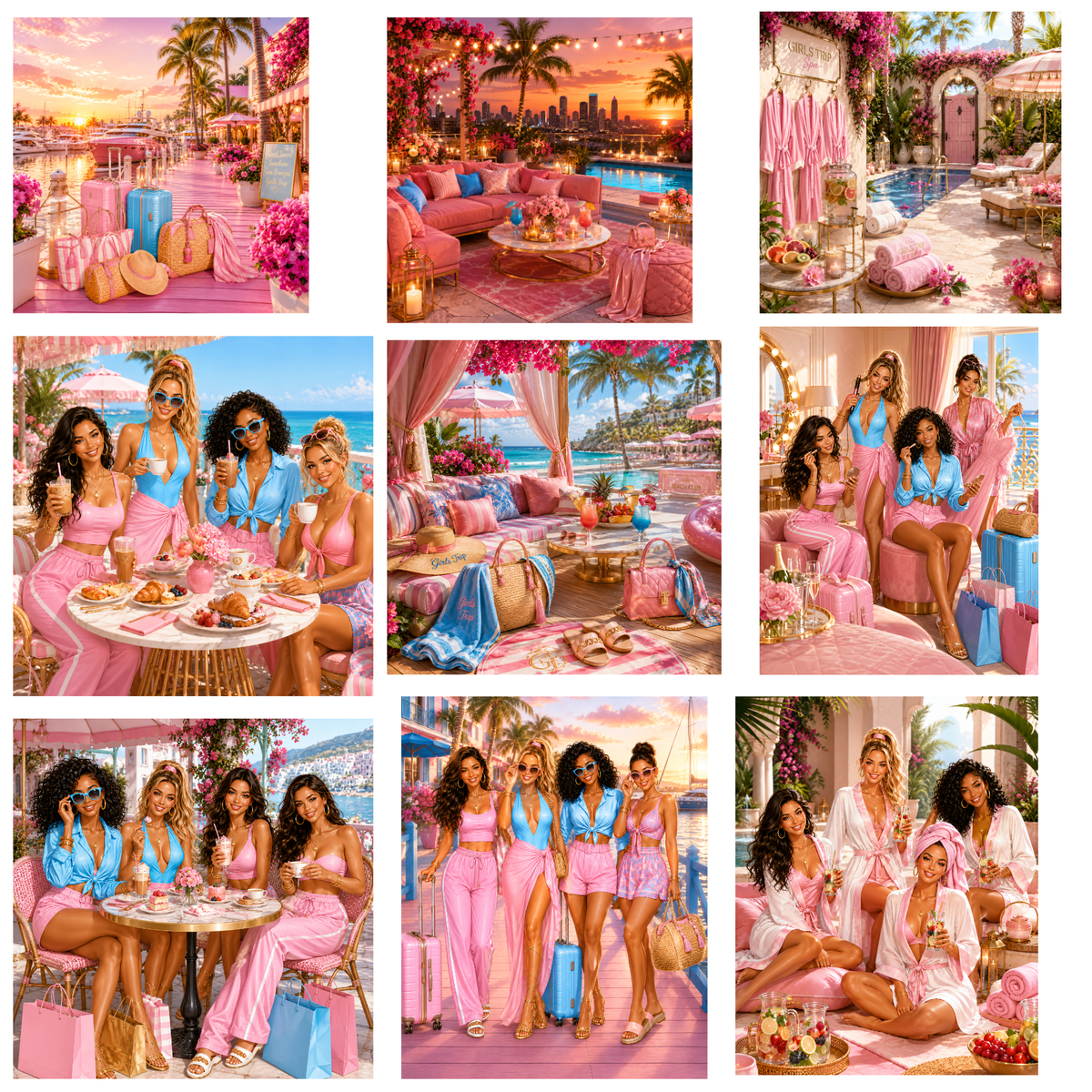 Girls Trip – Clipart Set (79 PNG)