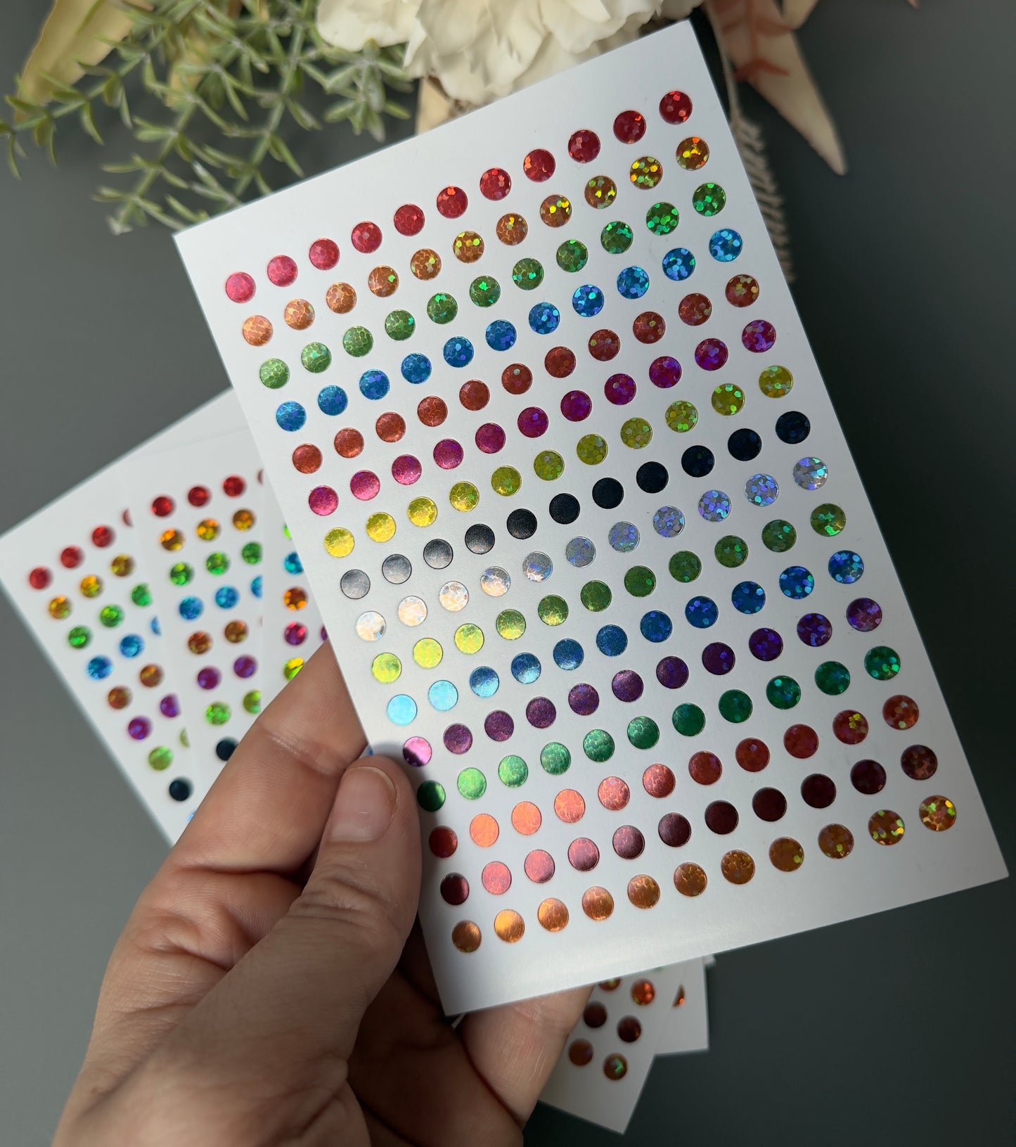 Klebepunkte Glitzer