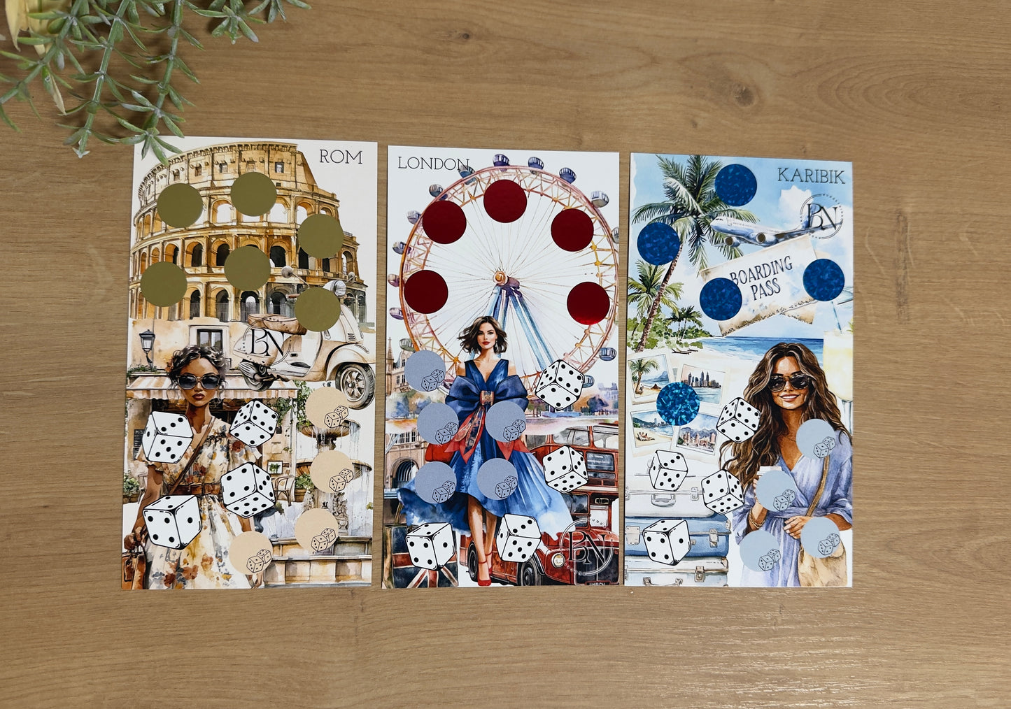 Sparchallenge Set „Urlaubs-Feeling“ – Umschlag & 3 Challenges
