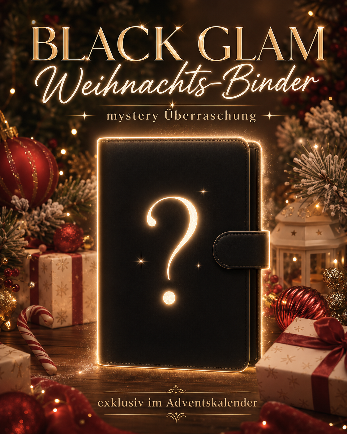 Weihnachts-Binder Black Glam