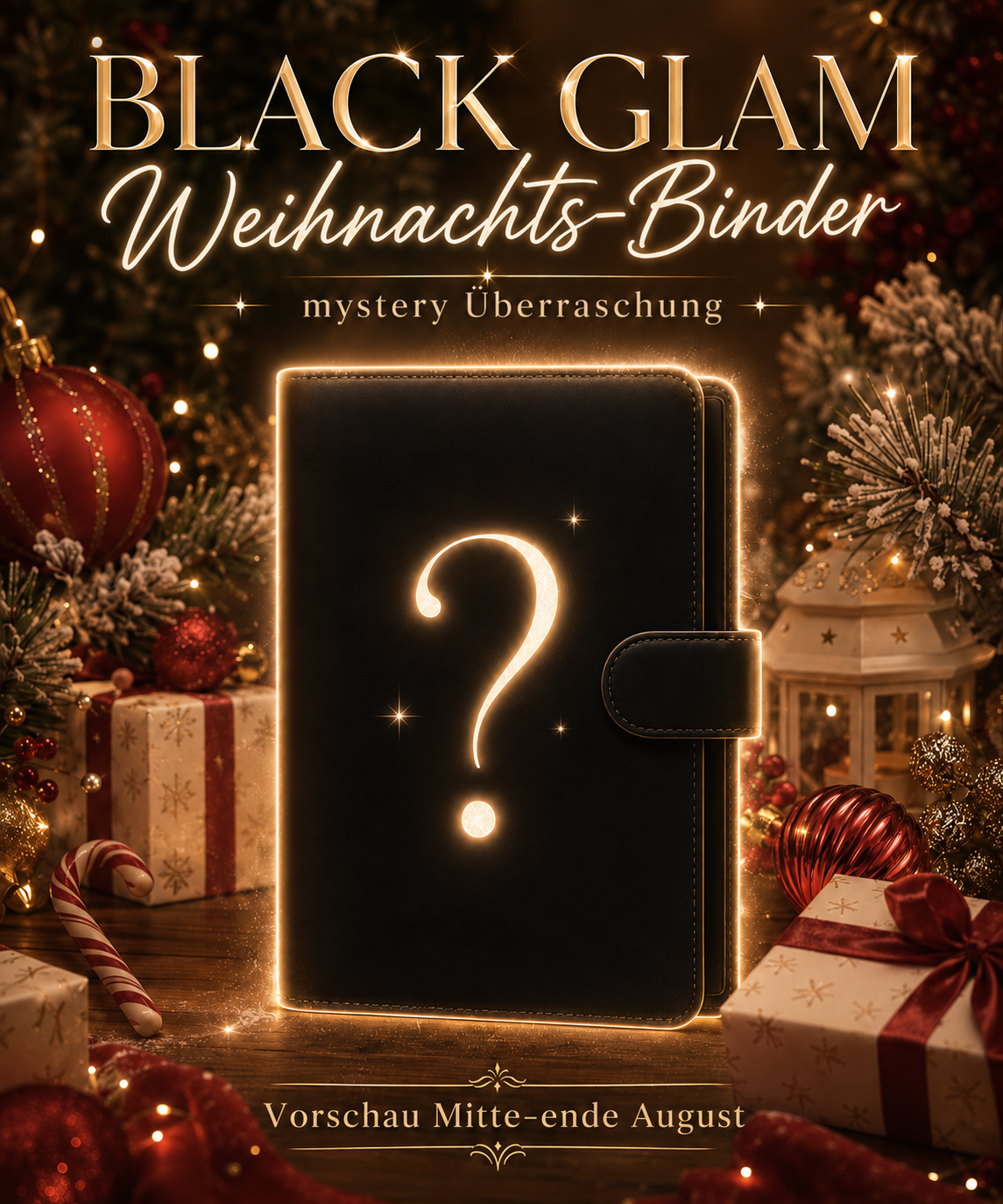Weihnachts-Binder Black Glam