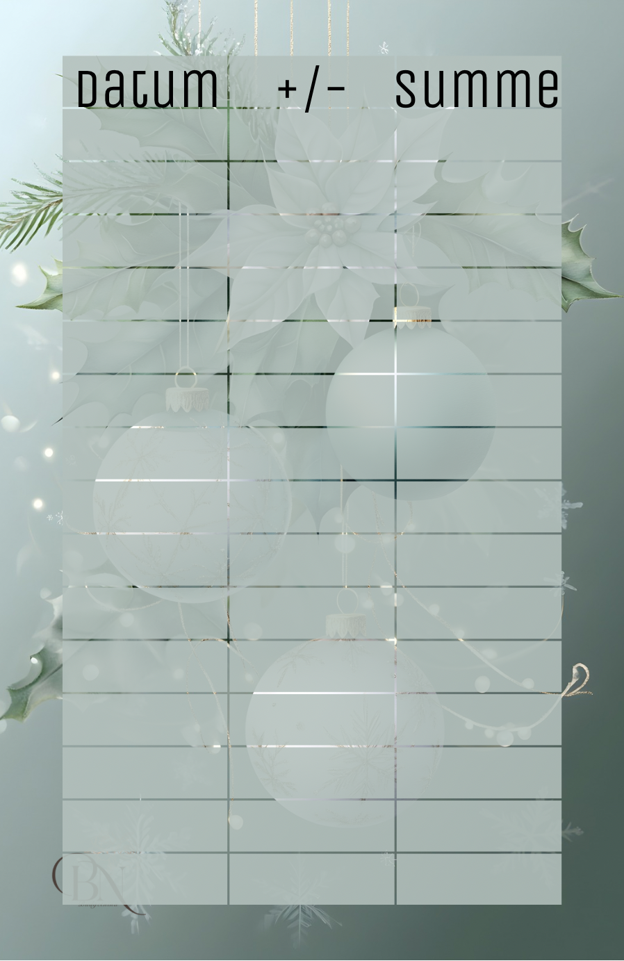 A7 Sparchallenge Salbei Christmas