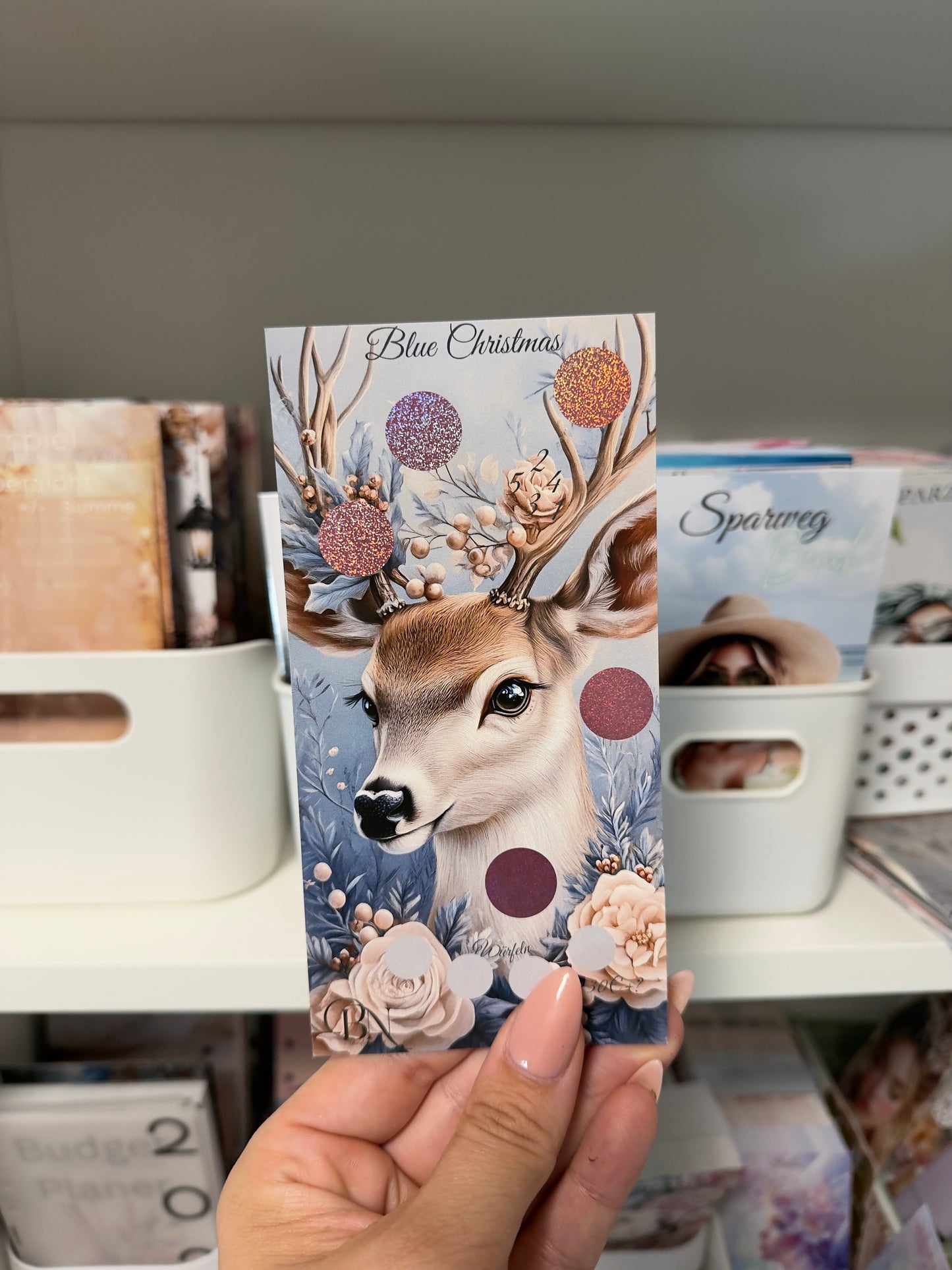 Einzelchallenge Blue Christmas „Deer“ | Sparchallenge | Budget Binder Zubehör