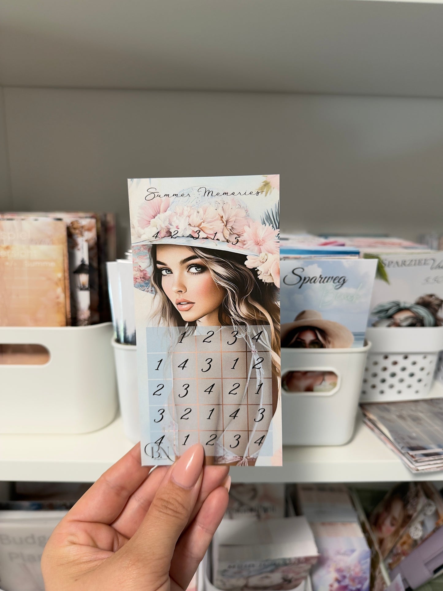 Einzelchallenge Summer Memories Bingo | Sparchallenge | Budget Binder Zubehör