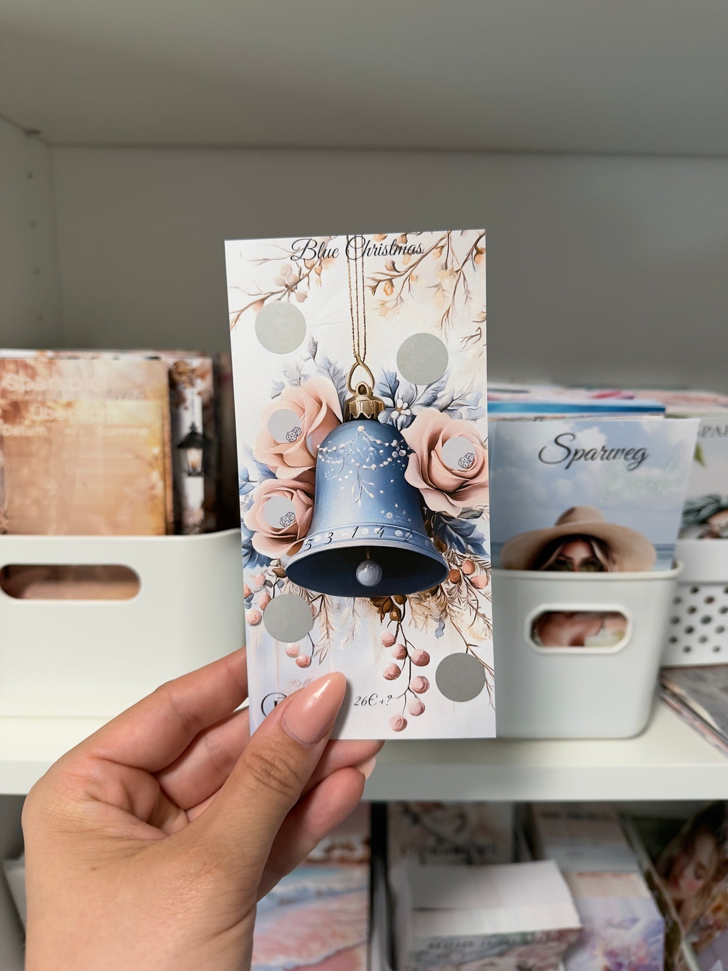 Einzelchallenge Blue Christmas „Bell“ | Sparchallenge | Budget Binder Zubehör