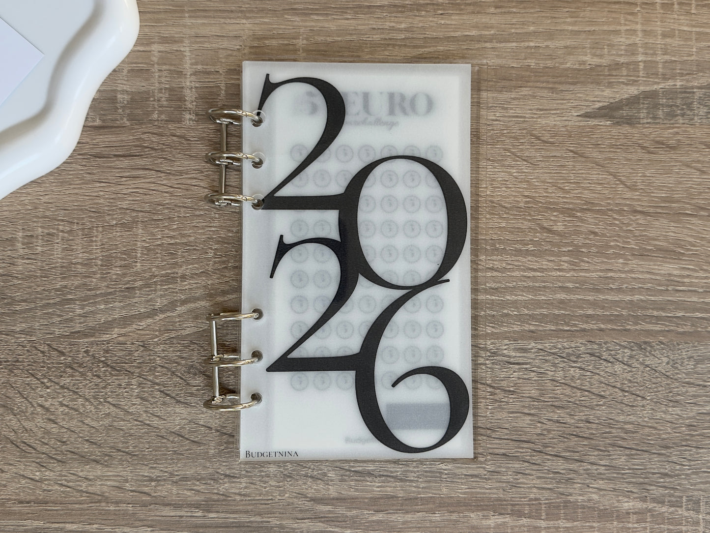 A6 Acryl Budget Binder – transparent mit Metallringen | Cash Stuffing Organizer