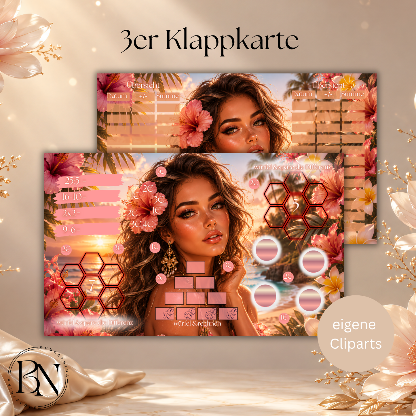Summer Vibes - 3er Klappkarte