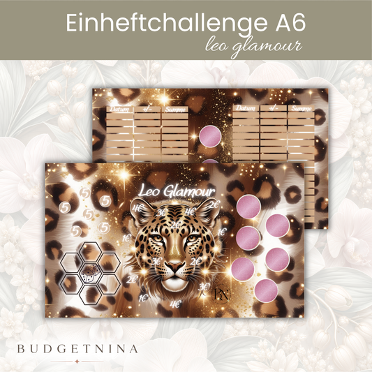 Leo Glamour  - Einheftchallenge A6 B -Ware
