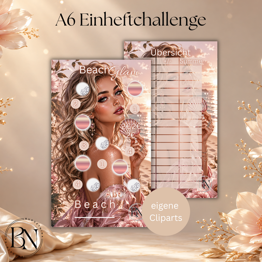 Beach Glam - A6 Einheftchallenge