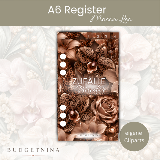 Mocca Leo – 4er Register Set A6