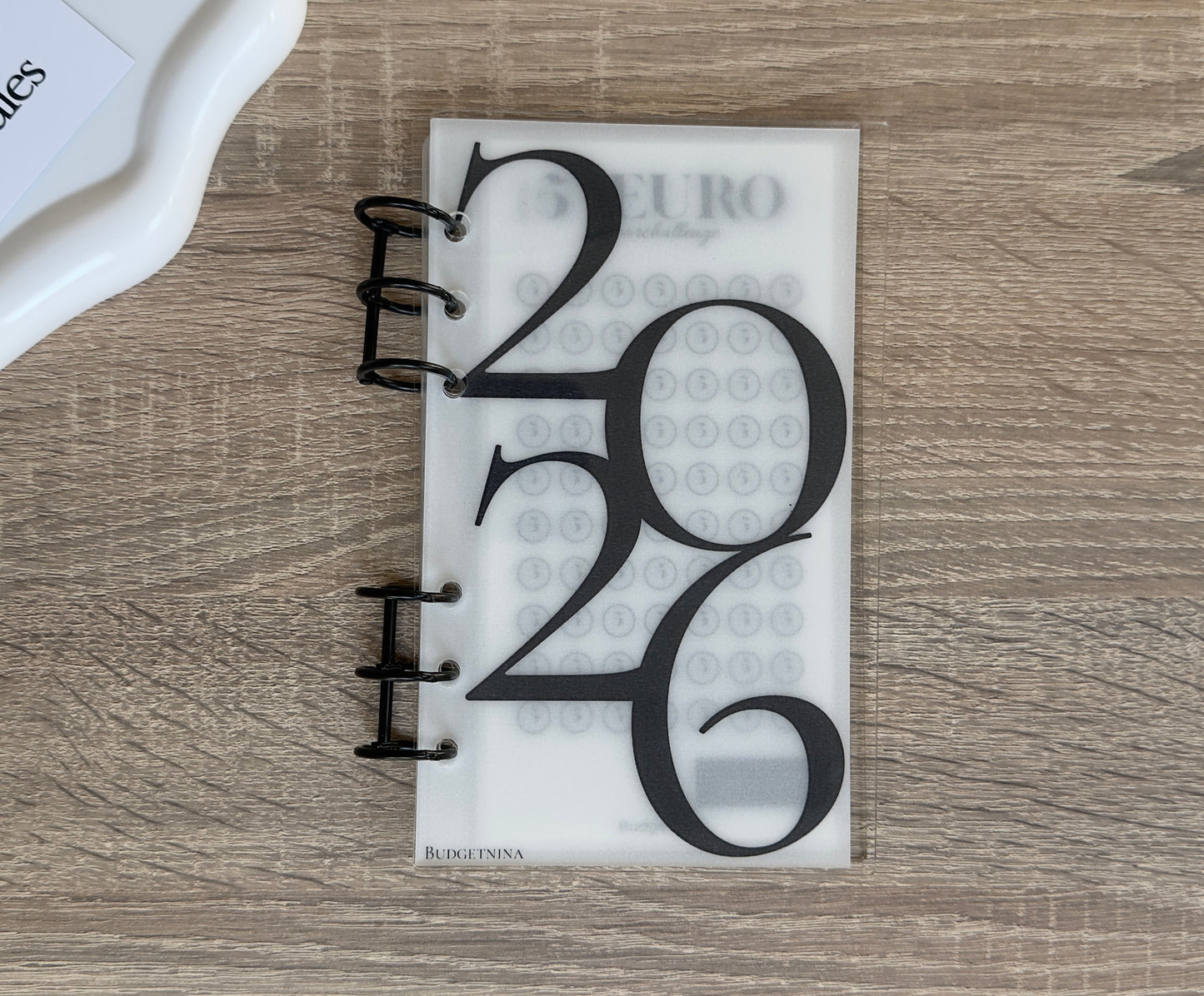A6 Acryl Budget Binder – transparent mit Metallringen | Cash Stuffing Organizer