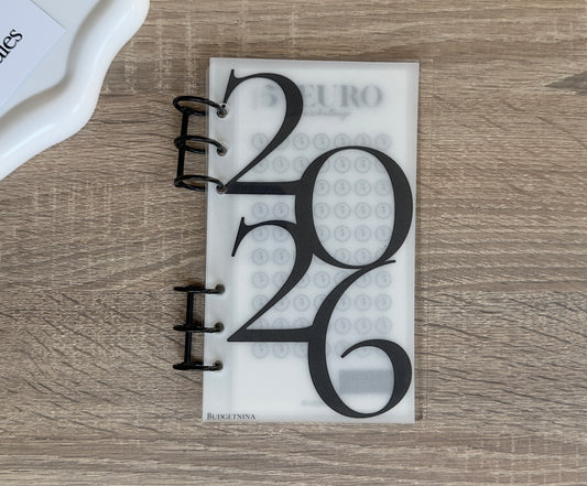 A6 Acryl Budget Binder – transparent mit Metallringen | Cash Stuffing Organizer