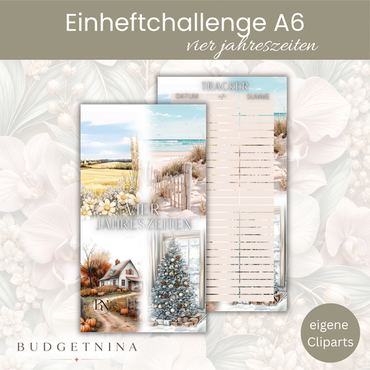 Vier Jahreszeiten Einheftchallenge inkl. Dashboard