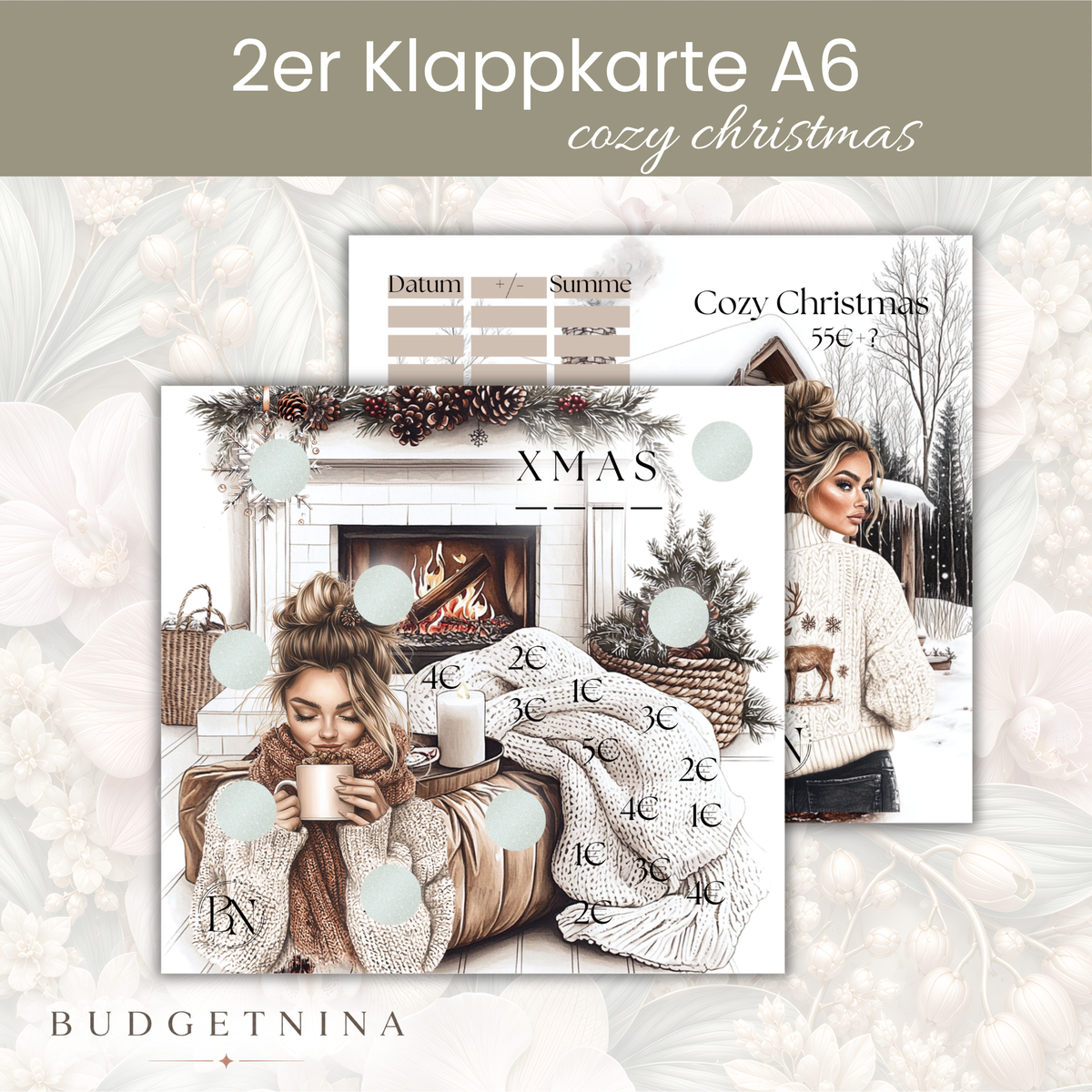 Cozy Christmas - 2er Klappkarte