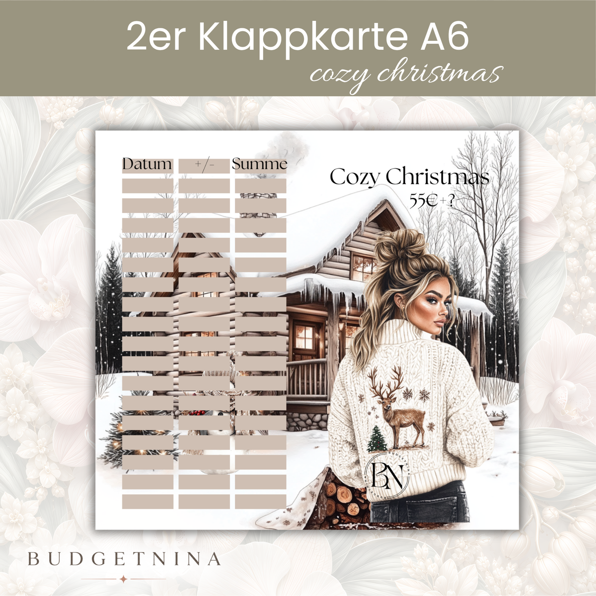 Cozy Christmas - 2er Klappkarte