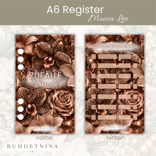 Mocca Leo – 4er Register Set A6