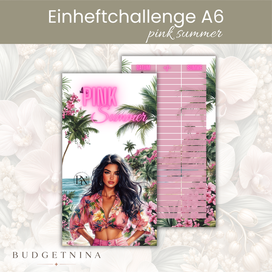 Pink Summer - Einheftchallenge A6