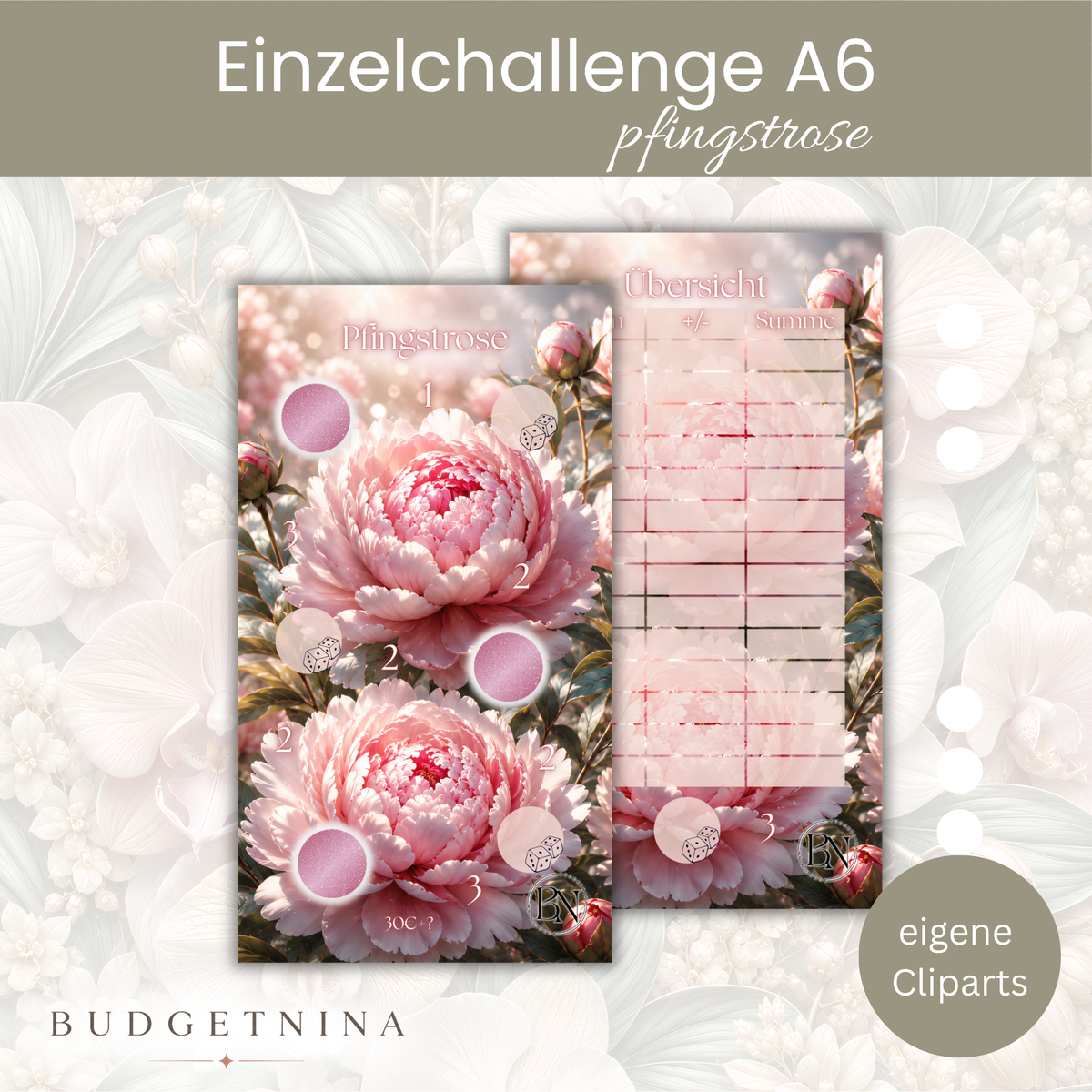 Pfingstrose - Einzelchallenge A6