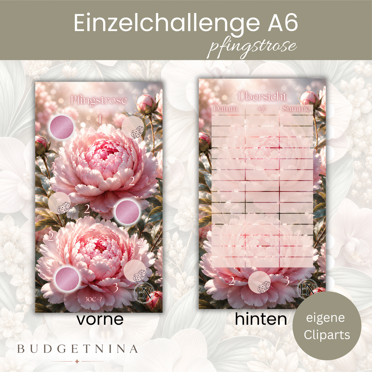 Pfingstrose - Einzelchallenge A6