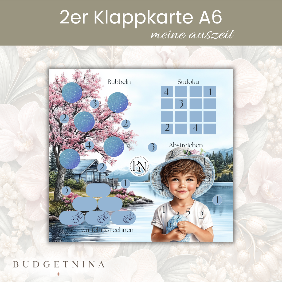 Meine Auszeit - 2er Klappkarte