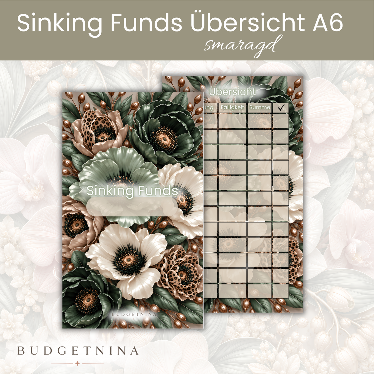 Sinking Funds Deckblatt A6