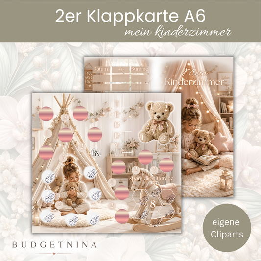 Mein Kinderzimmer - 2er Klappkarte