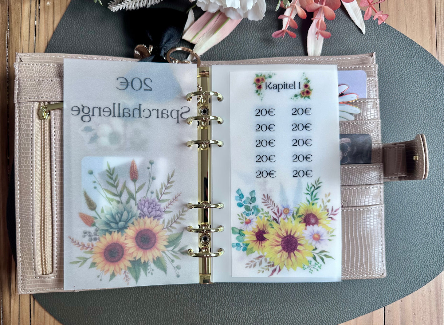 20€ Sparchallenge A6 Budget Binder Spar-Challenge 20€ Budgeting Binder A6