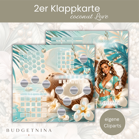 2er Klappkarte Coconut Love